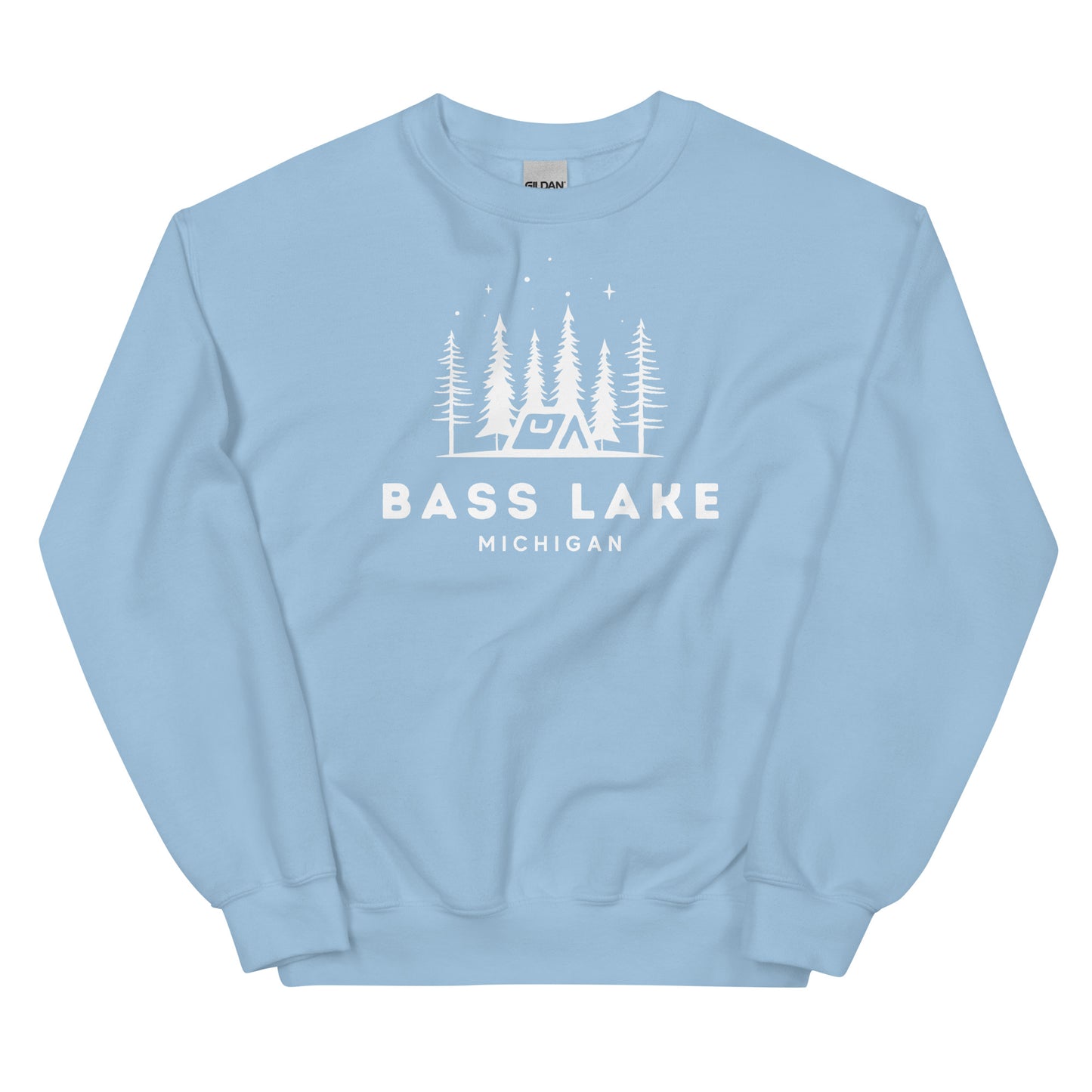 Bass Lake Night Camping Sweatshirt