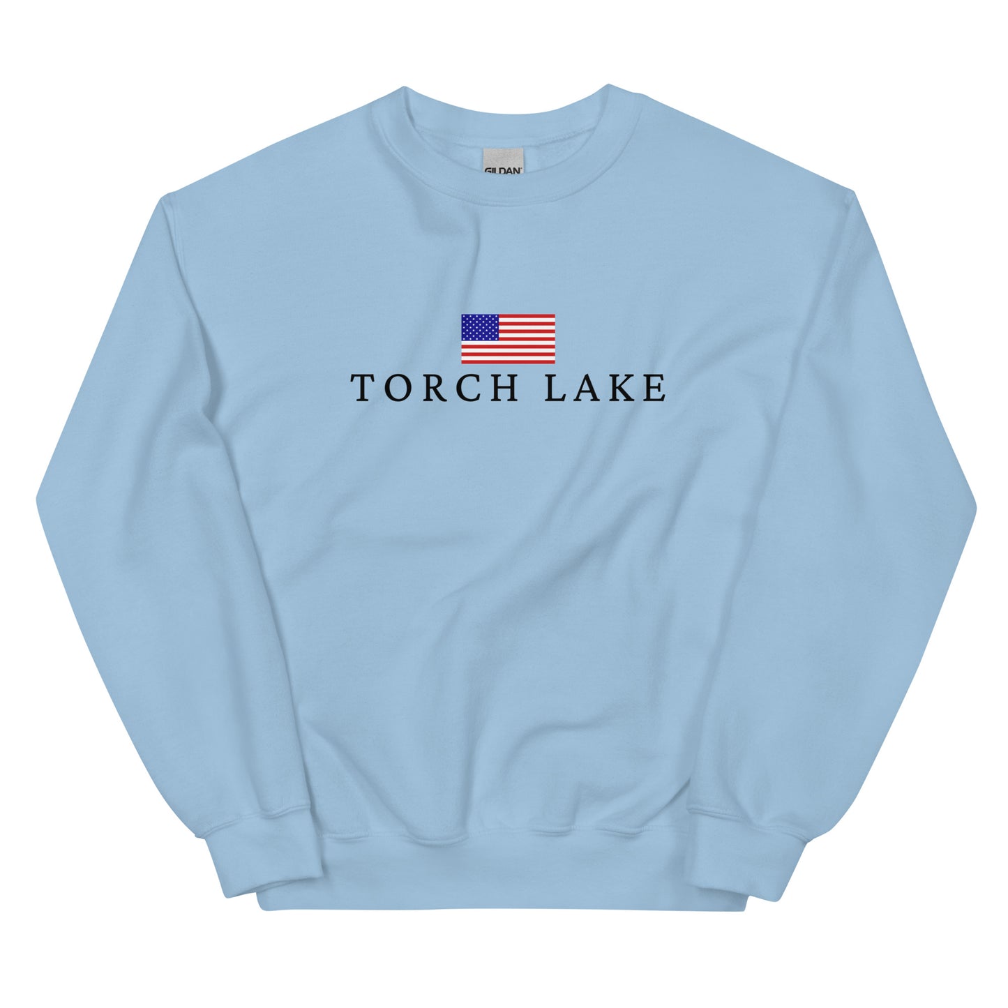 Torch Lake American Flag Sweatshirt