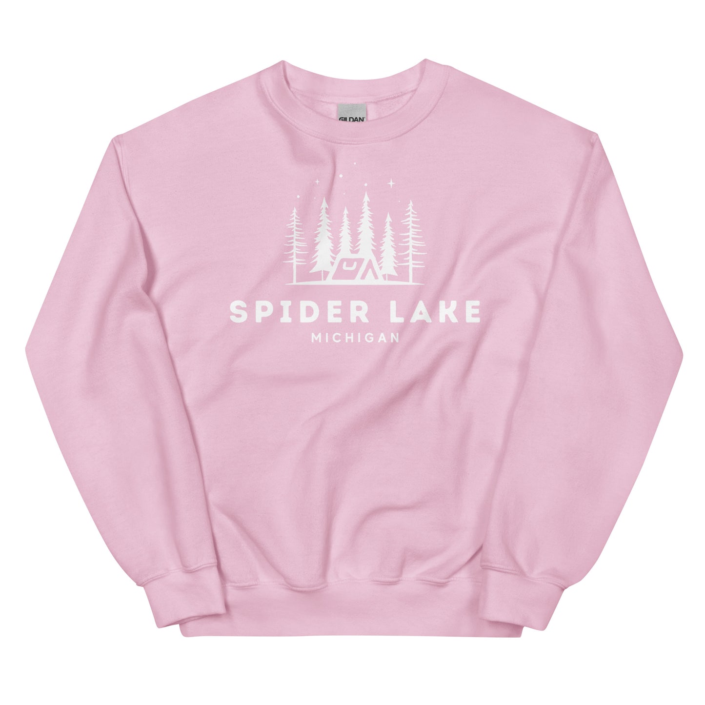 Spider Lake Night Camping Sweatshirt