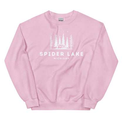 Spider Lake Night Camping Sweatshirt