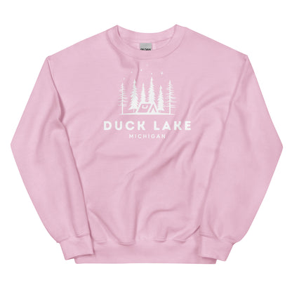 Duck Lake Night Camping Sweatshirt