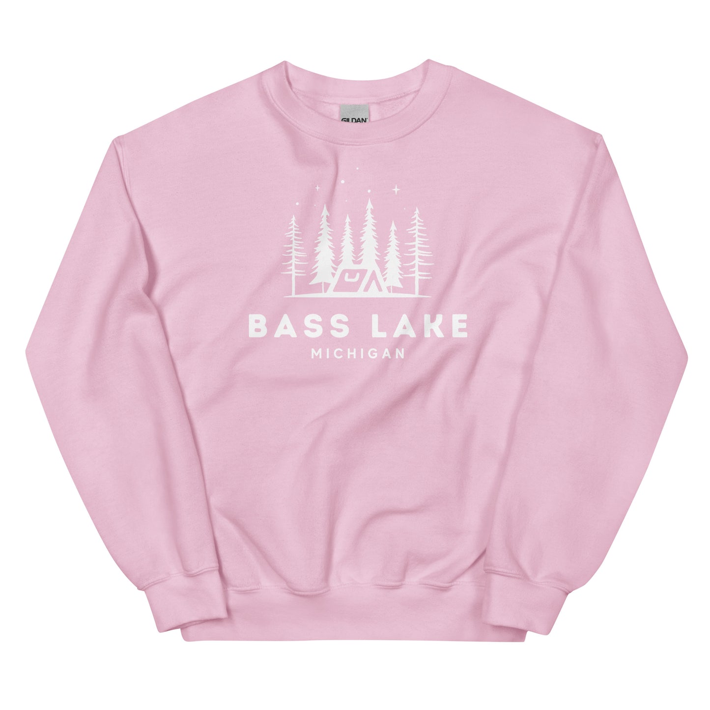 Bass Lake Night Camping Sweatshirt