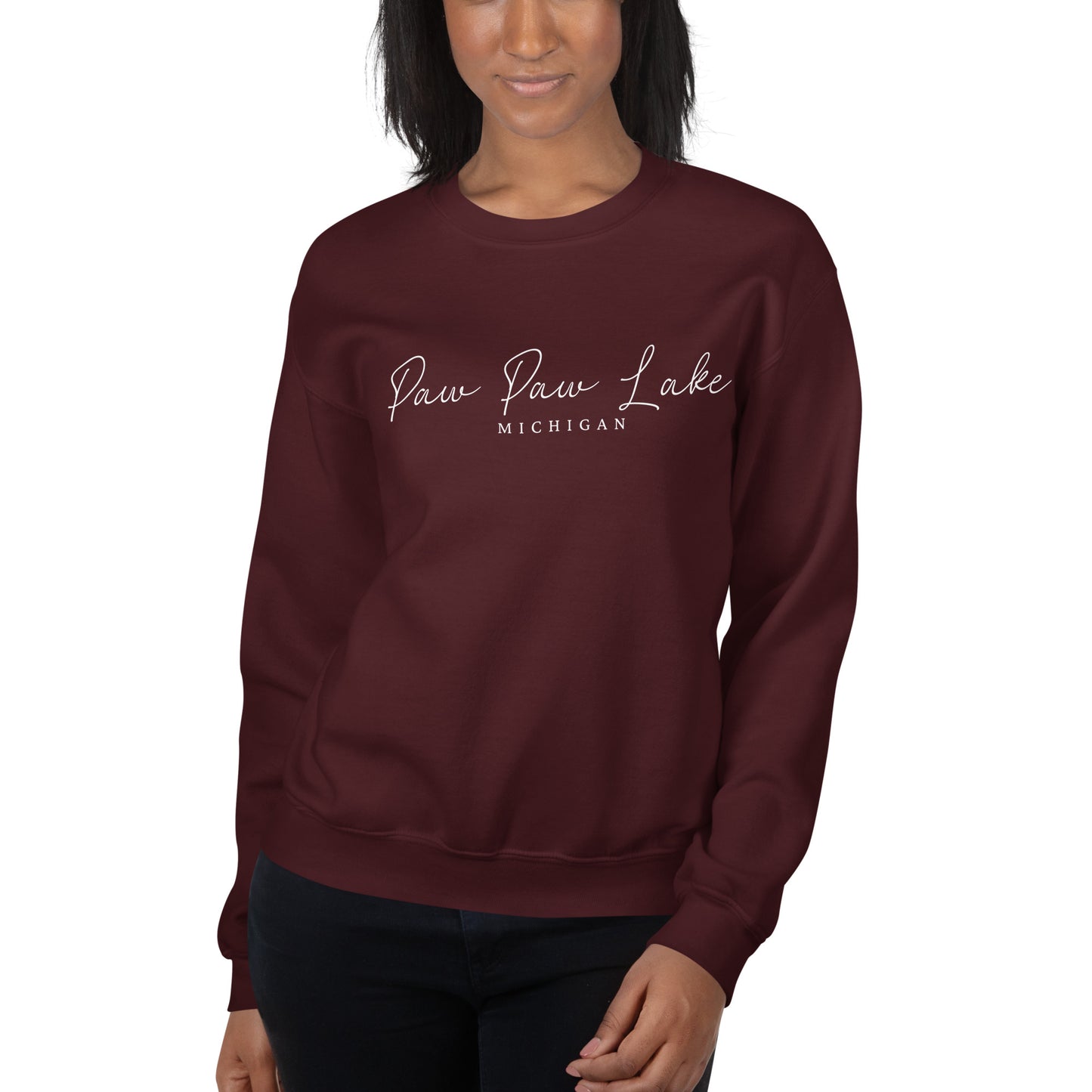 Paw Paw Lake Script Sweatshirt