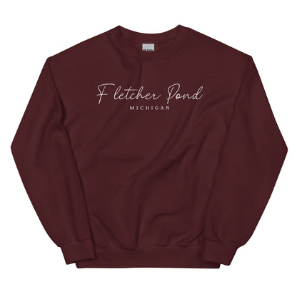 Fletcher Pond Script Sweatshirt