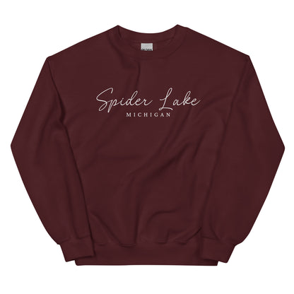 Spider Lake Script Sweatshirt