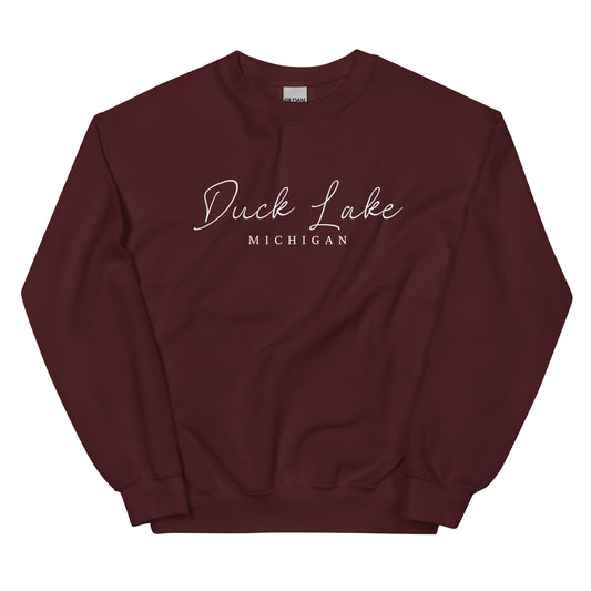 Duck Lake Script Sweatshirt