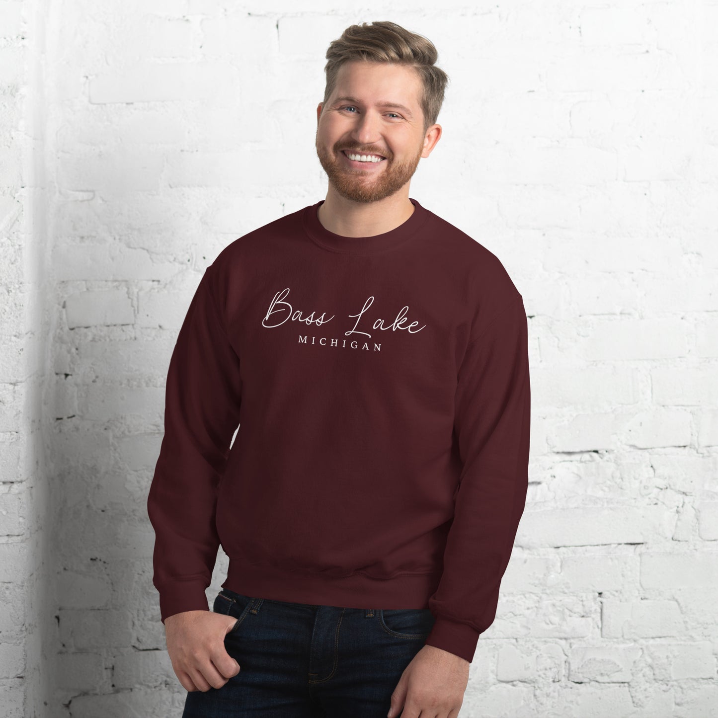 Bass Lake Script Sweatshirt