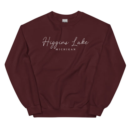 Higgins Lake Script Sweatshirt