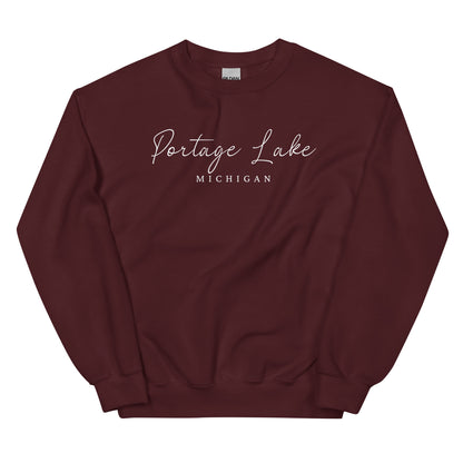 Portage Lake Script Sweatshirt