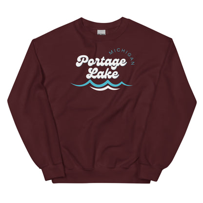 Portage Lake Waves Sweatshirt