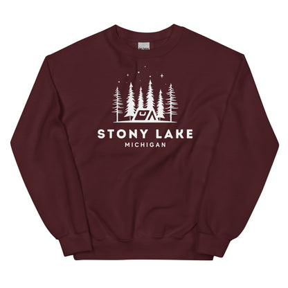 Stony Lake Night Camping Sweatshirt