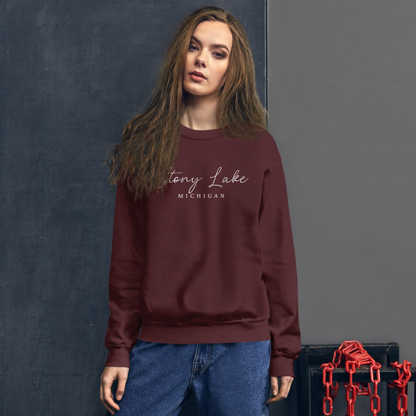 Stony Lake Script Sweatshirt