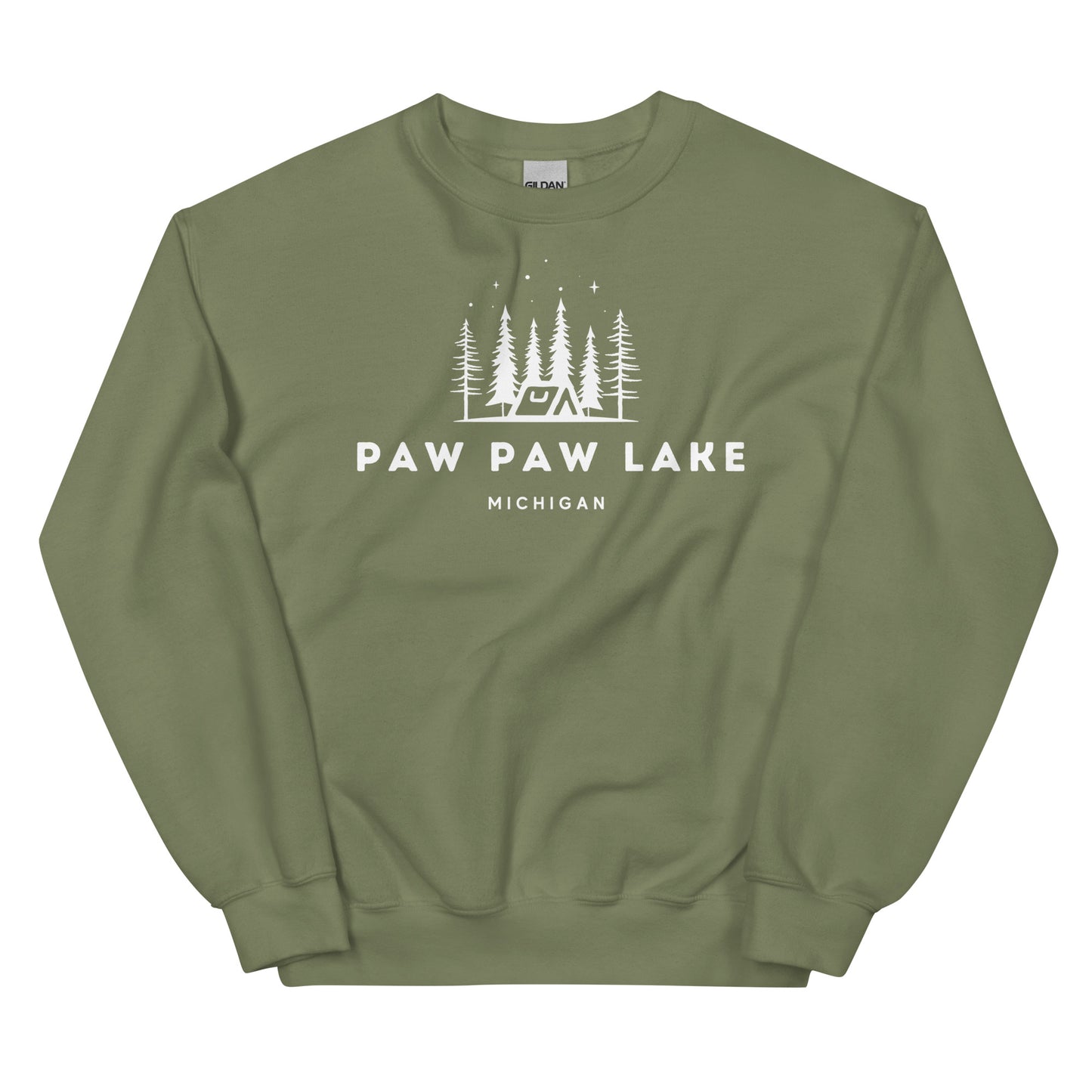 Paw Paw Lake Night Camping Sweatshirt