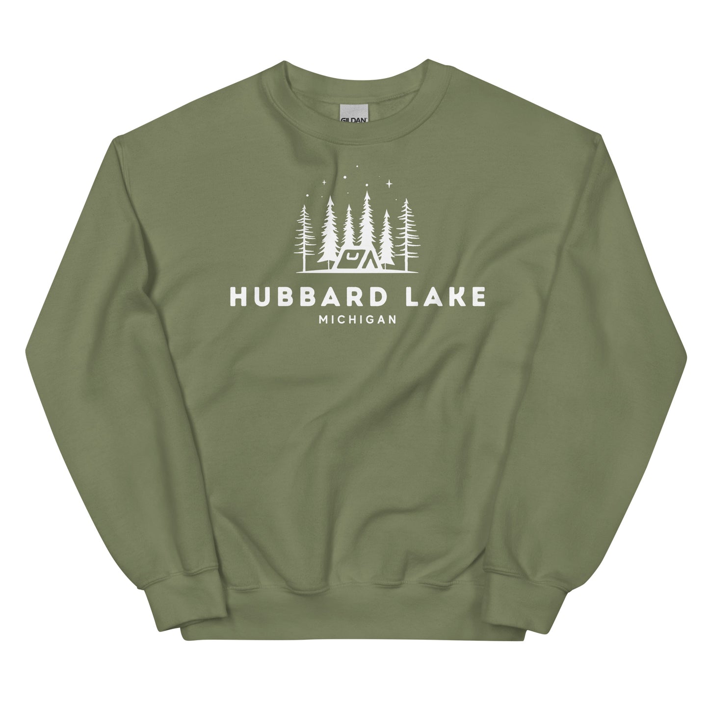 Hubbard Lake Night Camping Sweatshirt