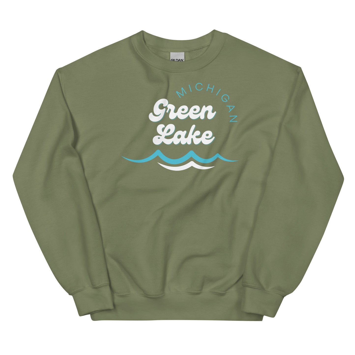 Green Lake Waves Sweatshirt