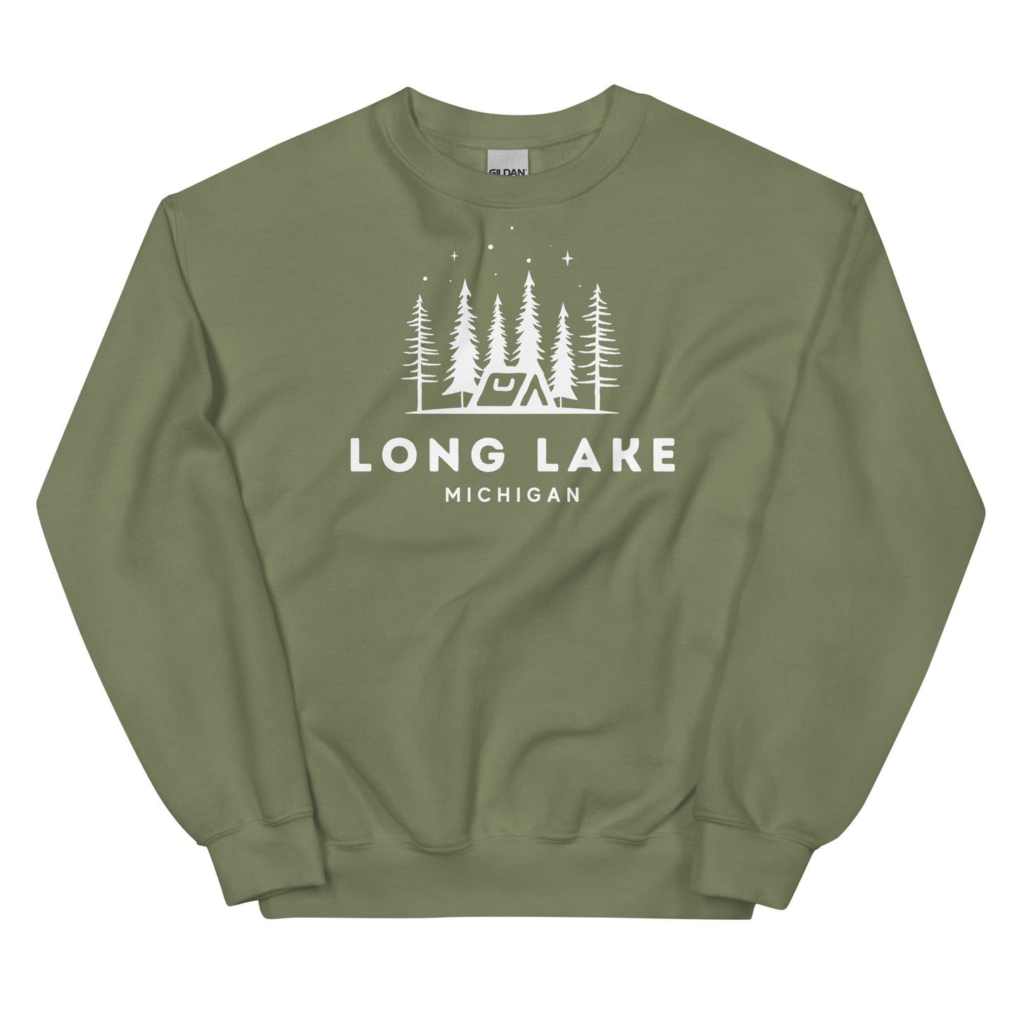 Long Lake Night Camping Sweatshirt