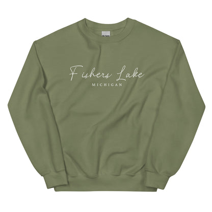 Fishers Lake Script Sweatshirt