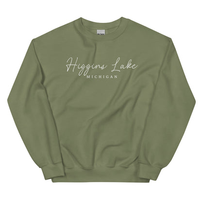 Higgins Lake Script Sweatshirt