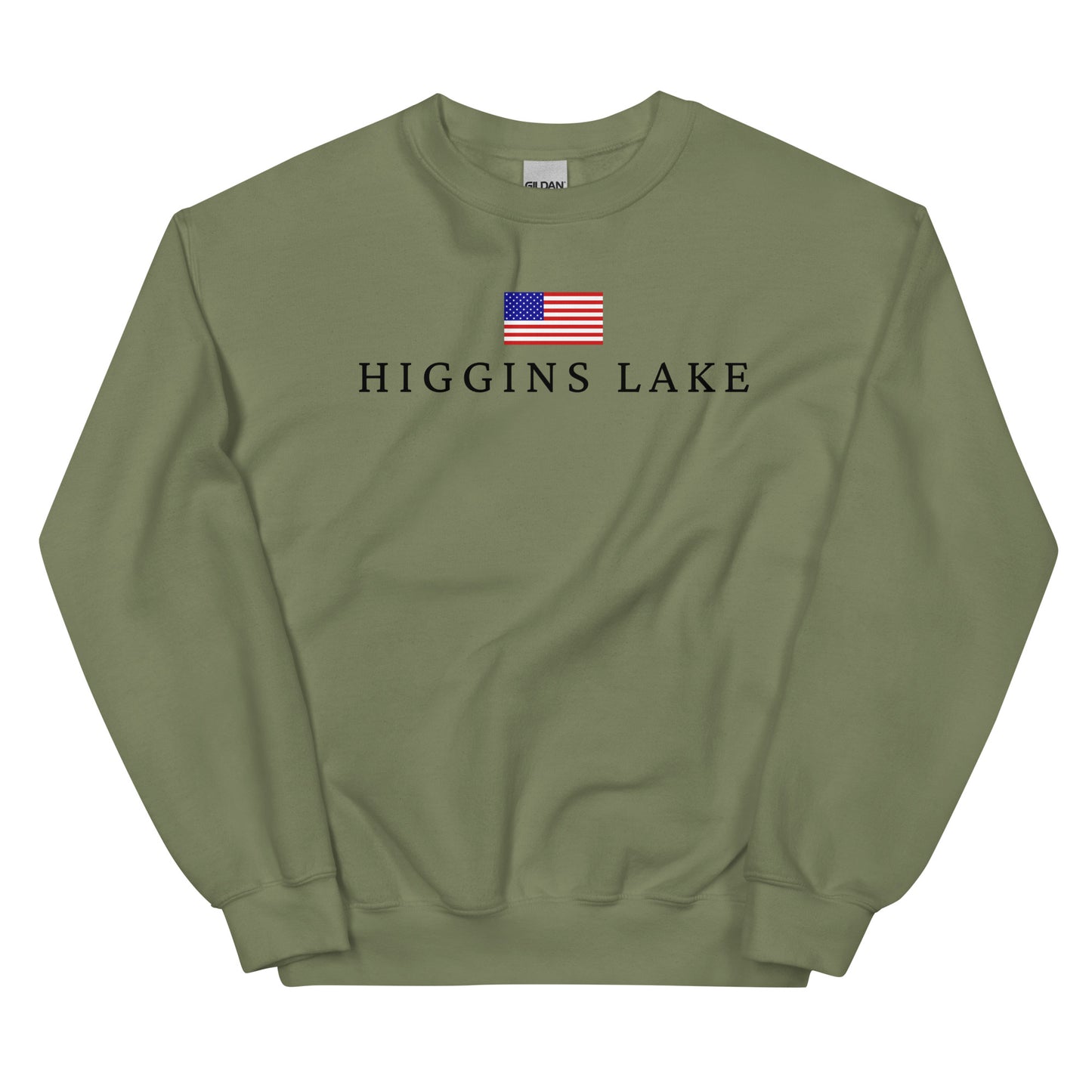 Higgins Lake American Flag Sweatshirt