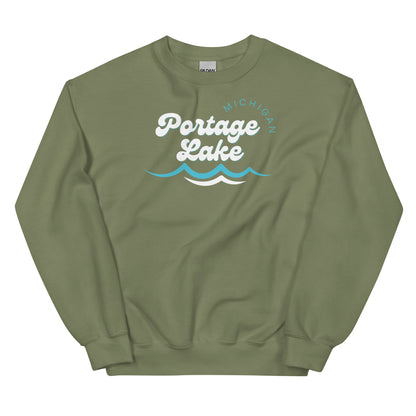 Portage Lake Waves Sweatshirt