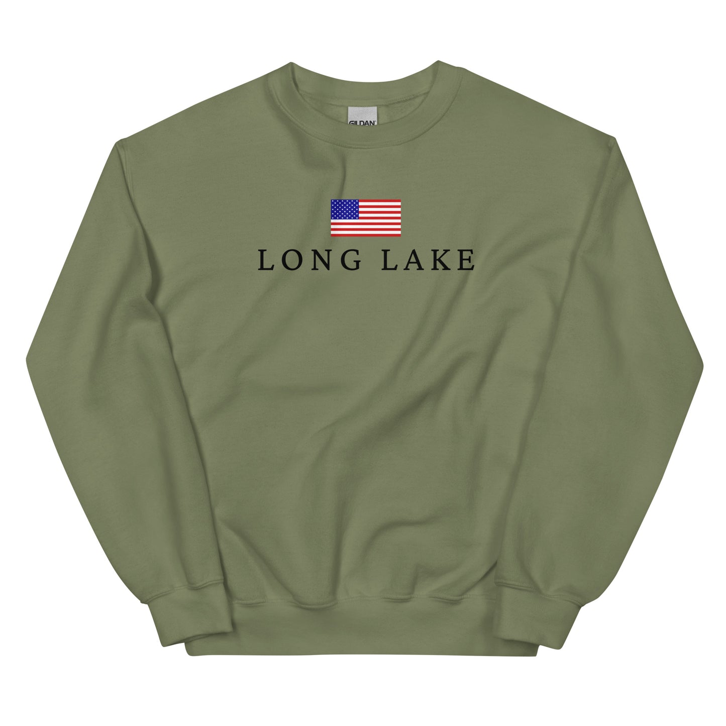 Long Lake American Flag Sweatshirt