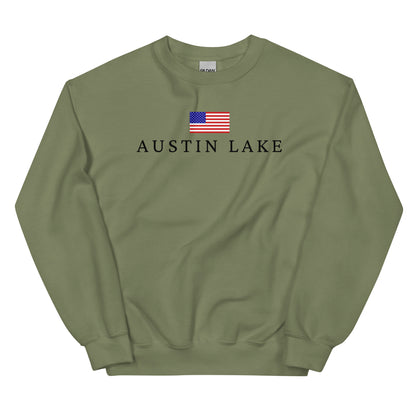 Austin Lake American Flag Sweatshirt