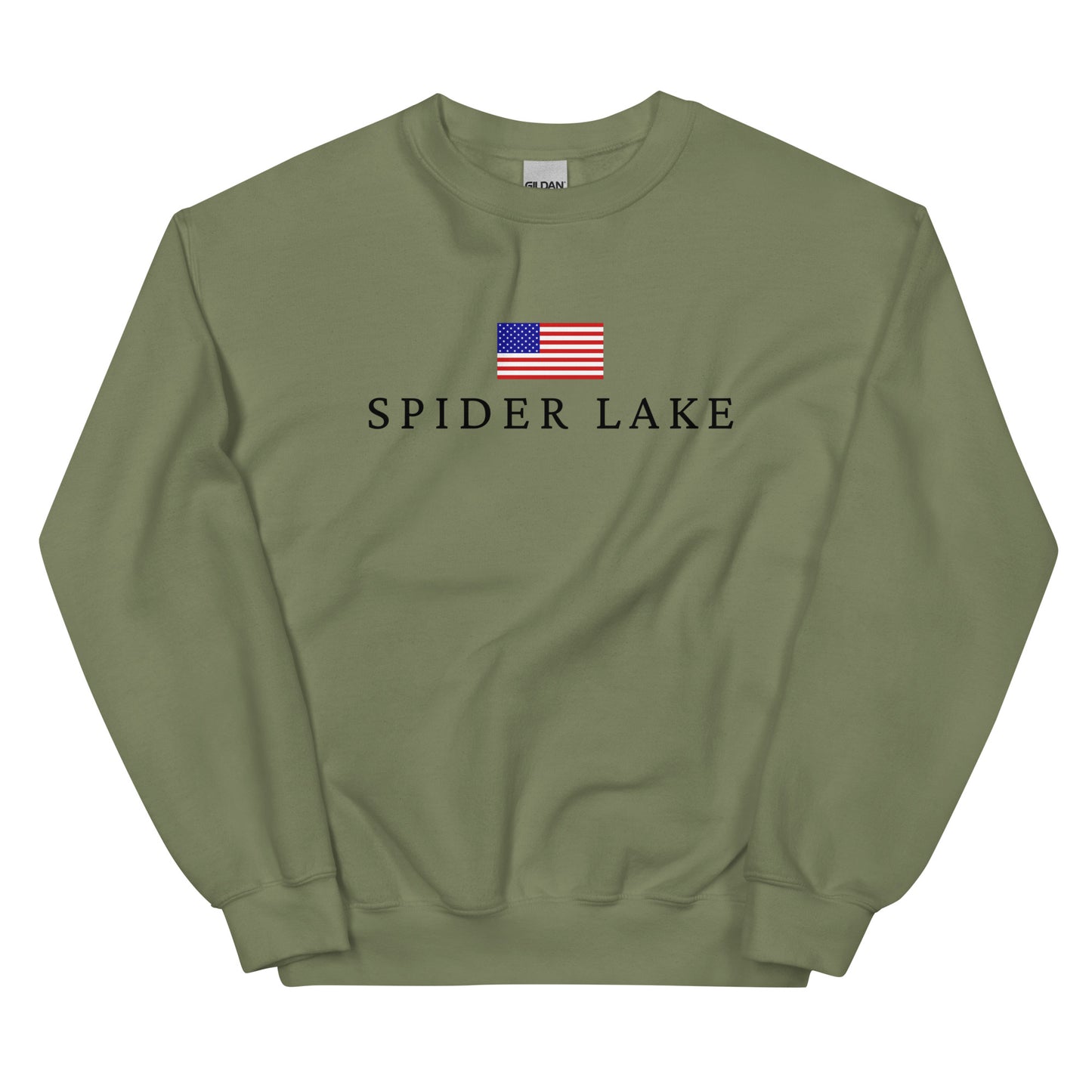 Spider Lake American Flag Sweatshirt