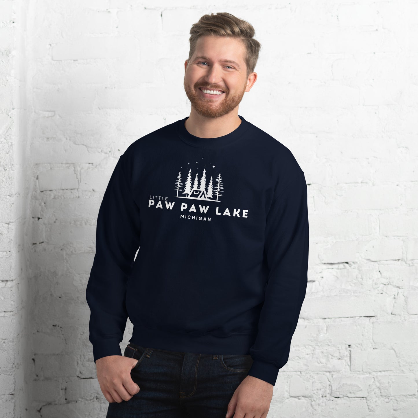 Little Paw Paw Lake Night Camping Sweatshirt