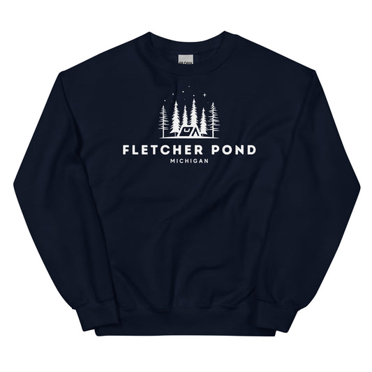 Fletcher Pond Night Camping Sweatshirt