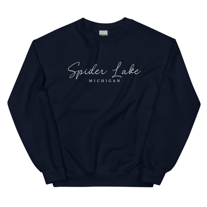 Spider Lake Script Sweatshirt