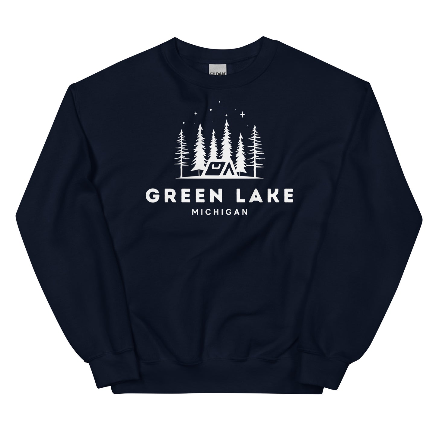 Green Lake Night Camping Sweatshirt