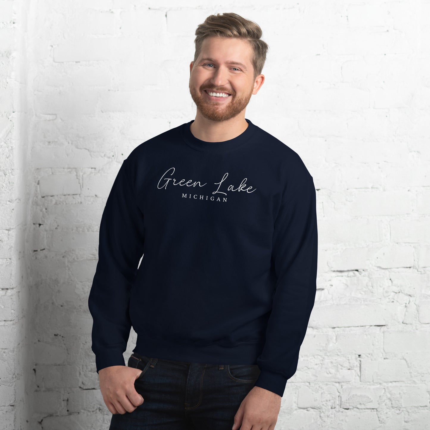 Green Lake Script Sweatshirt