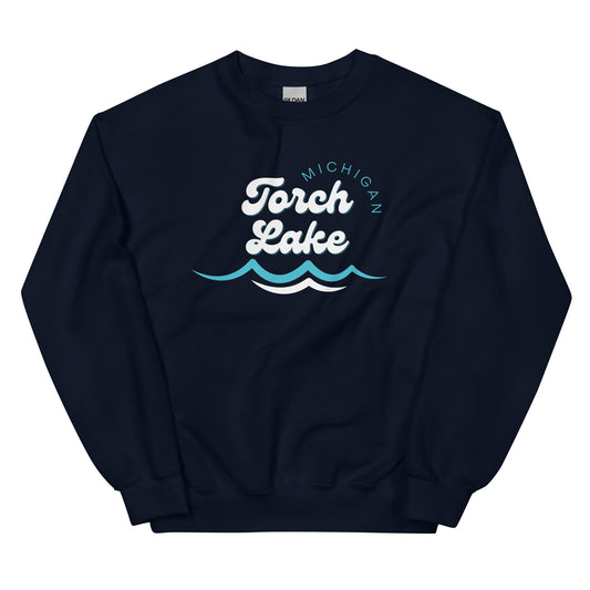 Torch Lake Waves Sweatshirt