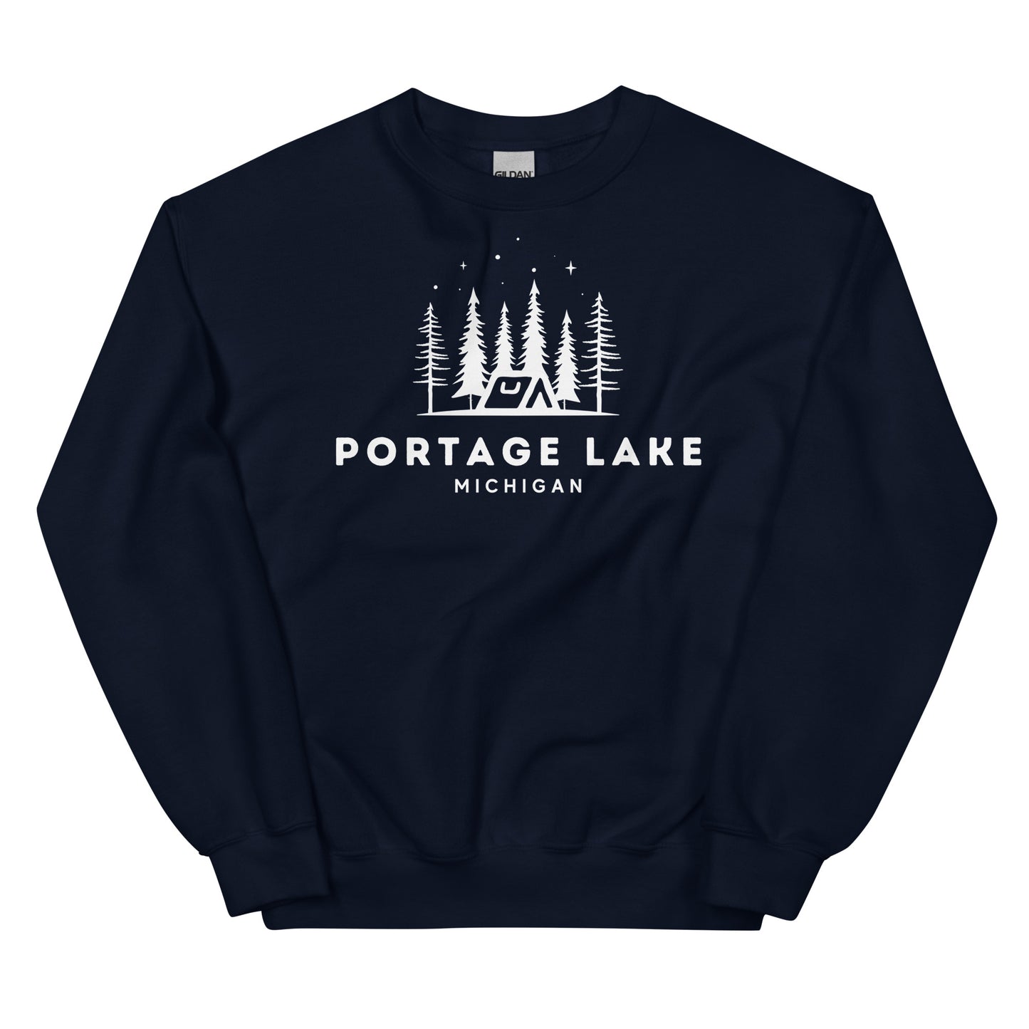 Portage Lake Night Campfire Sweatshirt