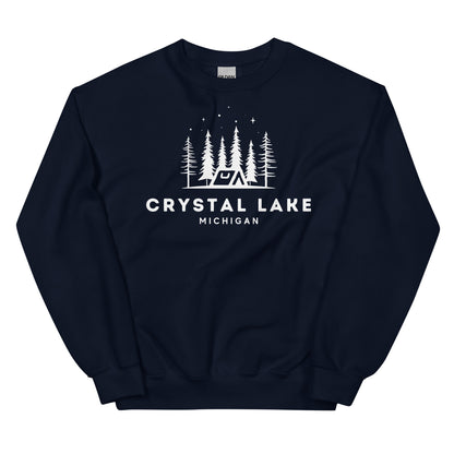 Crystal Lake Night Camping Sweatshirt