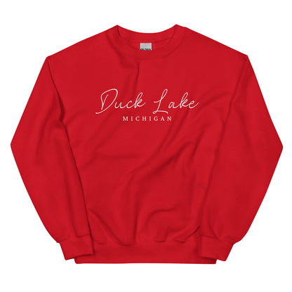 Duck Lake Script Sweatshirt