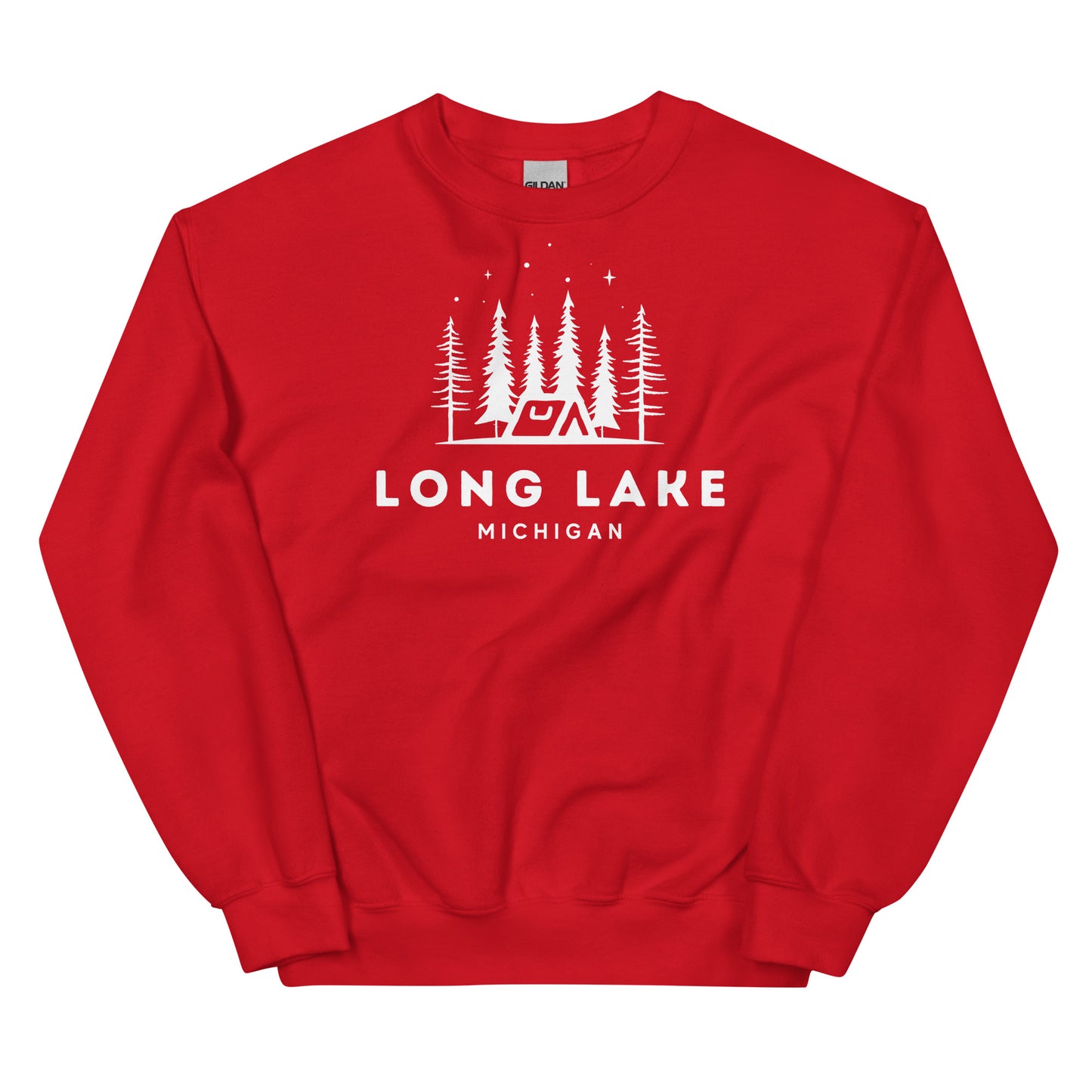 Long Lake Night Camping Sweatshirt