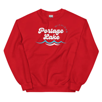 Portage Lake Waves Sweatshirt