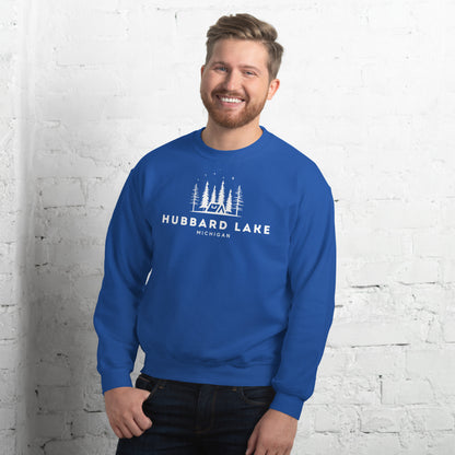 Hubbard Lake Night Camping Sweatshirt