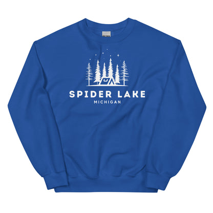 Spider Lake Night Camping Sweatshirt