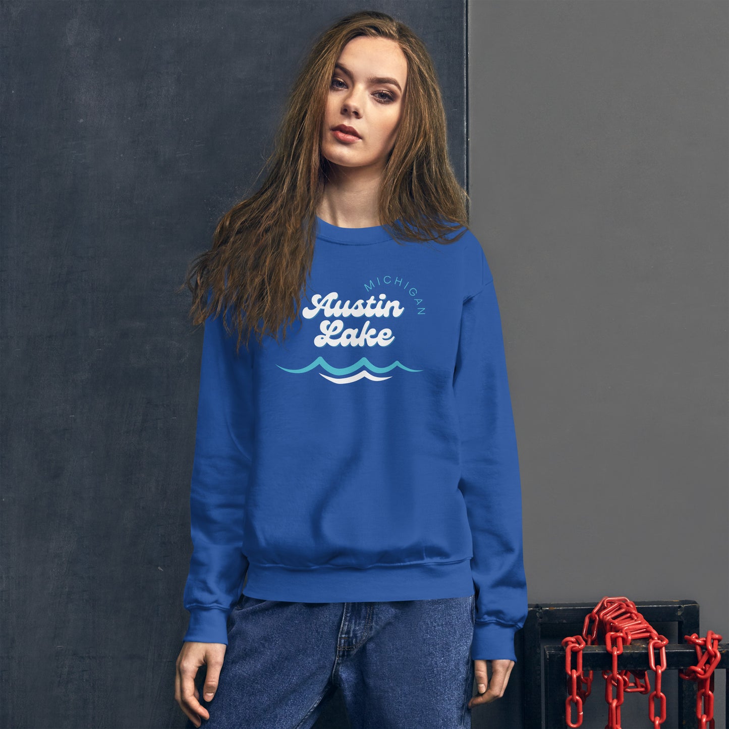 Austin Lake Waves Sweatshirt