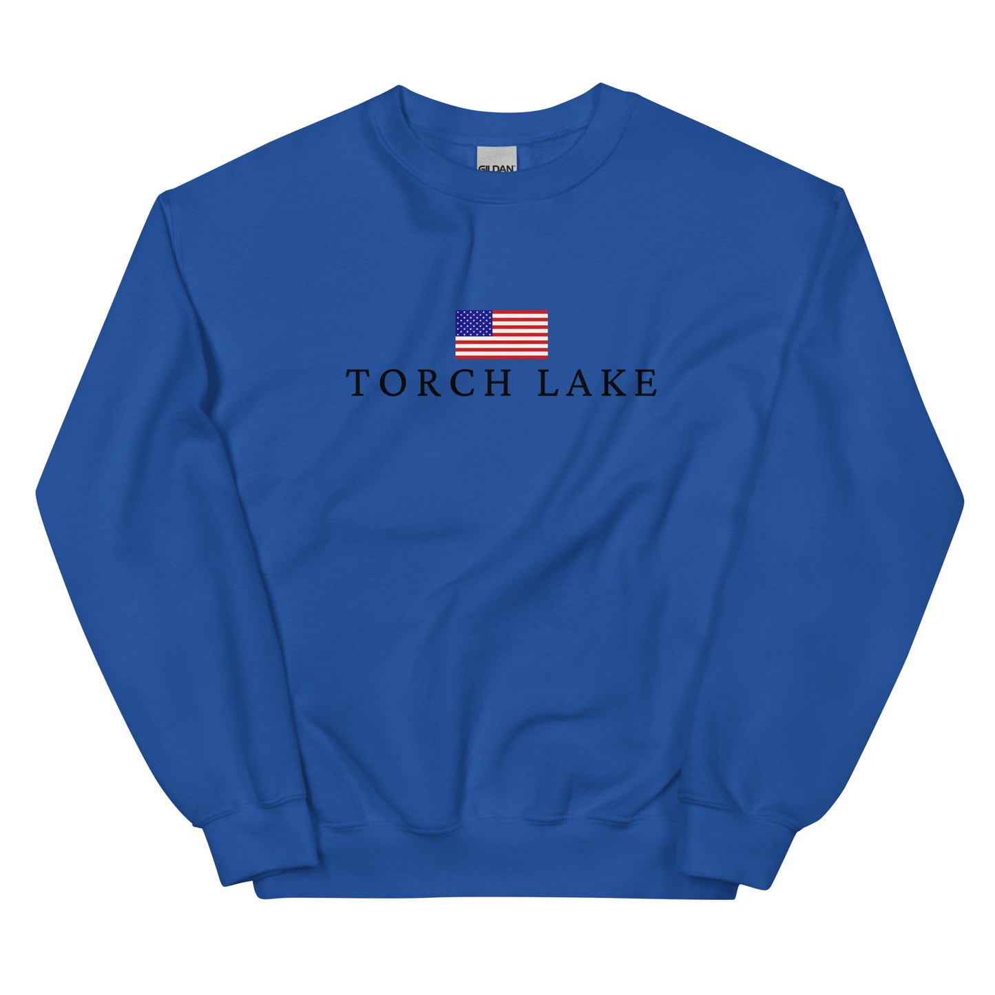 Torch Lake American Flag Sweatshirt