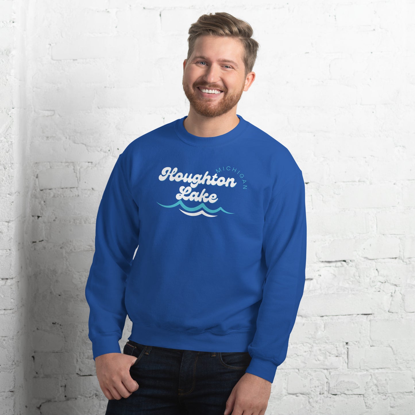 Houghton Lake Waves Sweatshirt