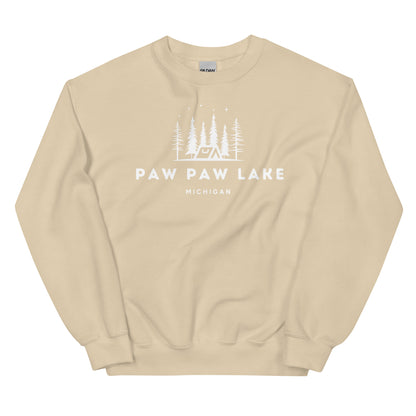 Paw Paw Lake Night Camping Sweatshirt