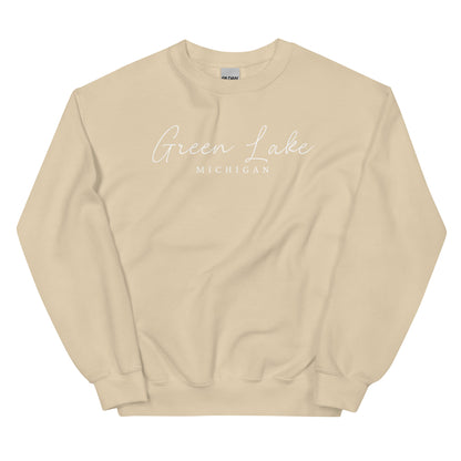 Green Lake Script Sweatshirt