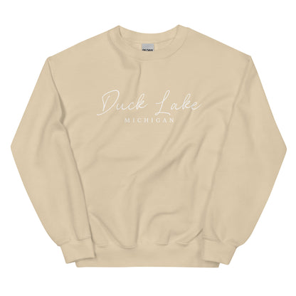 Duck Lake Script Sweatshirt