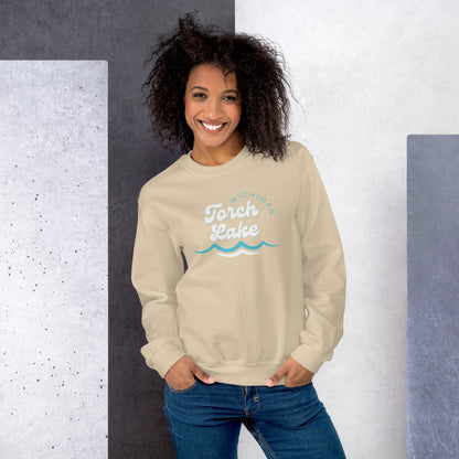 Torch Lake Waves Sweatshirt