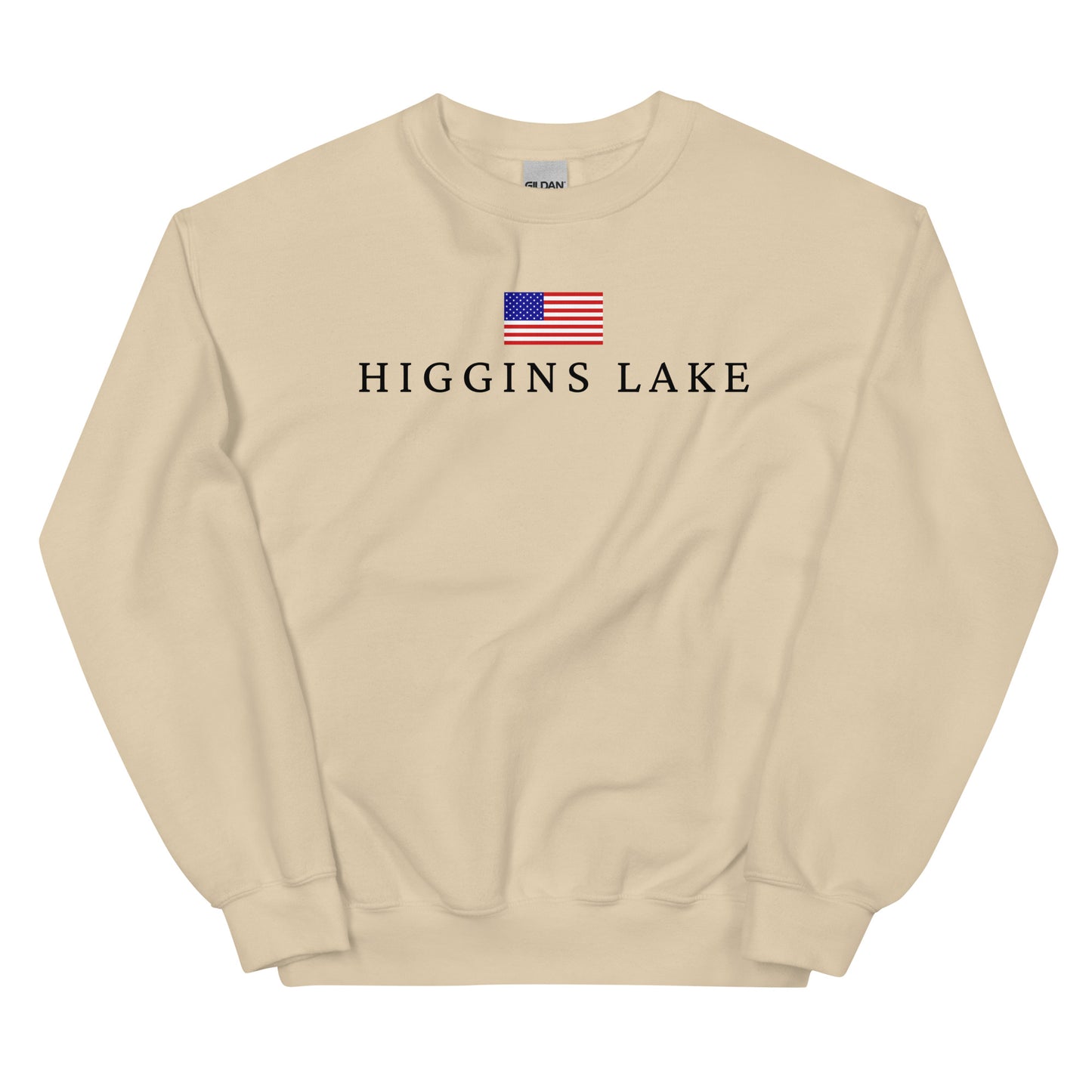 Higgins Lake American Flag Sweatshirt