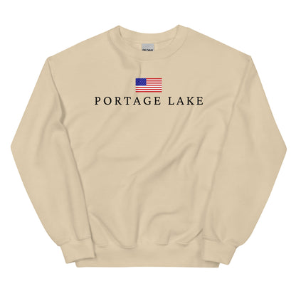 Portage Lake American Flag Sweatshirt