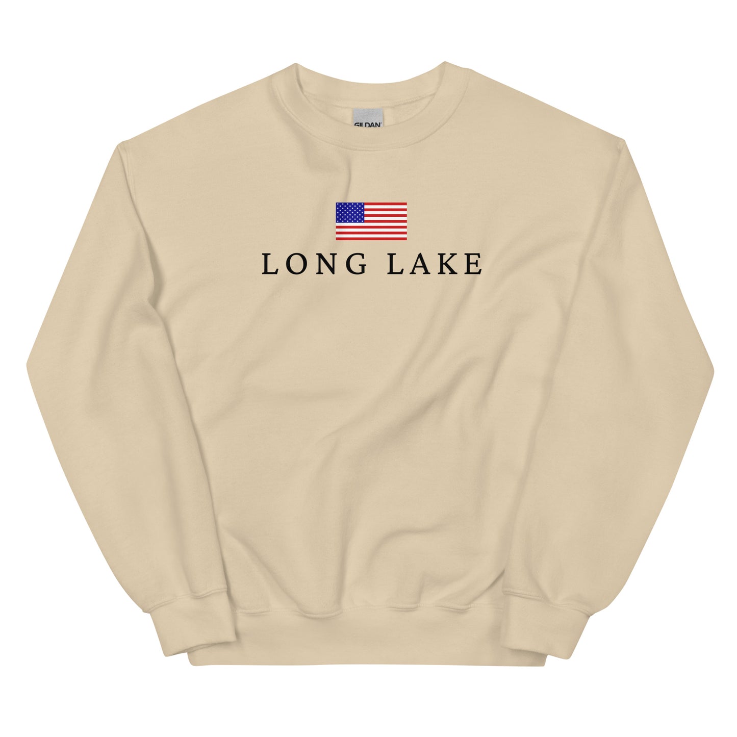 Long Lake American Flag Sweatshirt